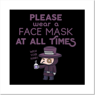 Please Wear A Face Mask Posters and Art